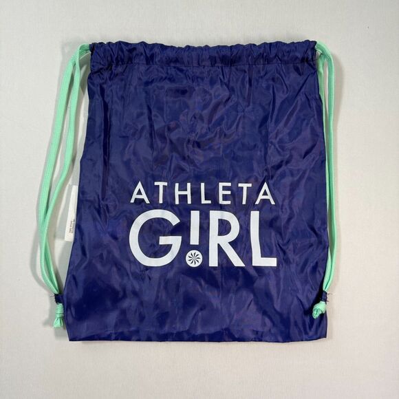 Athleta Girl Drawstring Carry Bag, Purple & Teal, Athletic Bag, Gym Bag 2/$15 - Picture 2 of 8